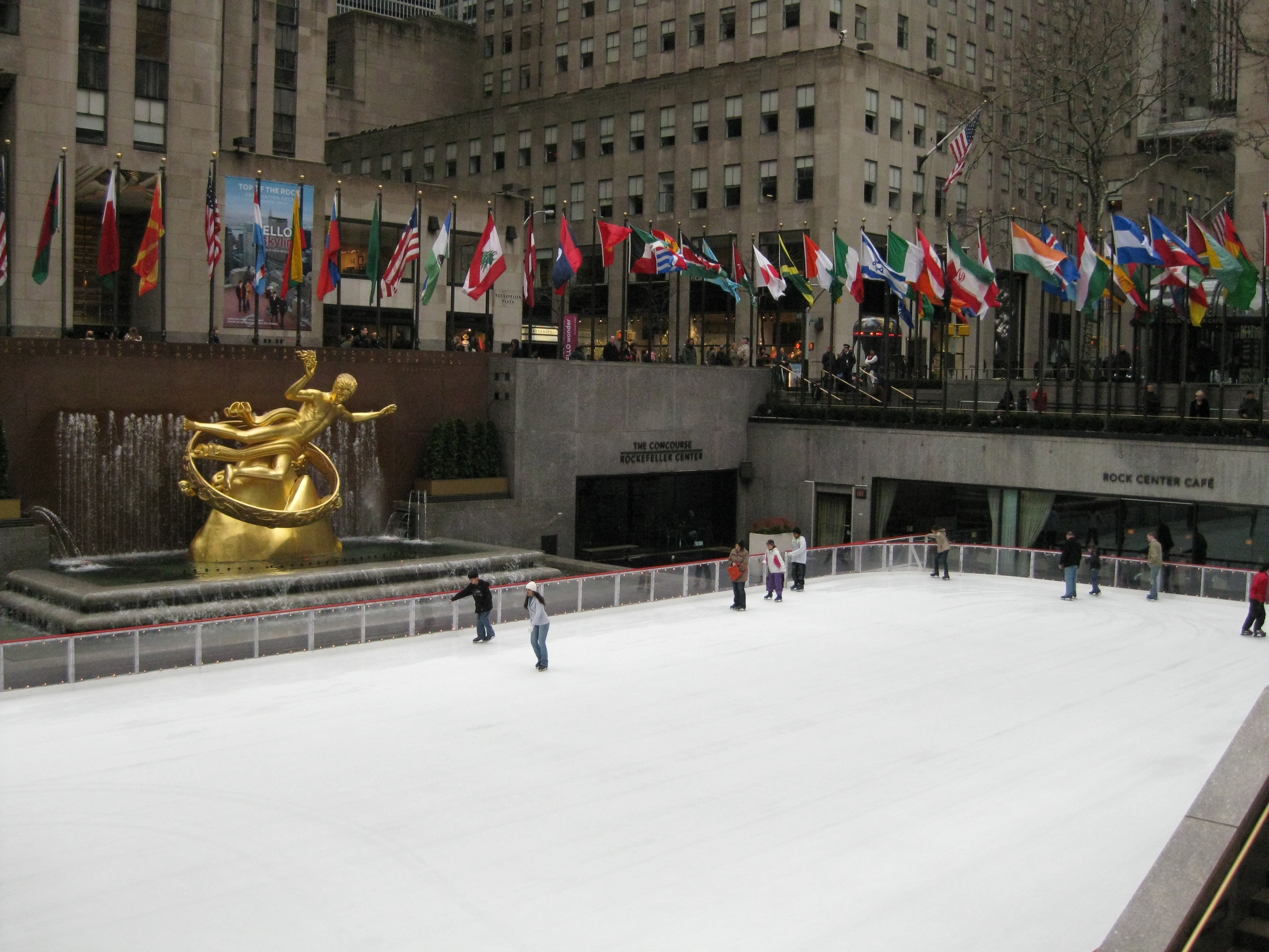 Skridskobanan vid Rockefeller Center