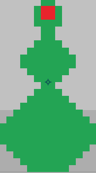 An image of a tall green thing.